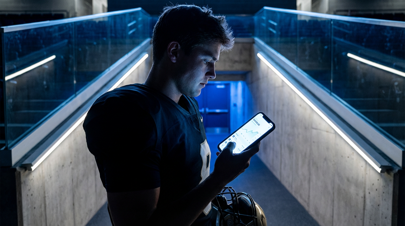 Athlete using NIL Portal